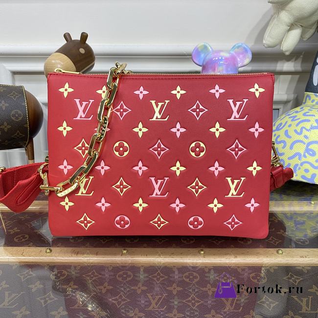 Fortok Louis Vuitton Coussin PM Bag Red M22397 26x20x12cm - 1