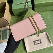Fortok Gucci Blondie Wallet on Chain Pink 21x10.5cm - 5