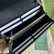 Fortok Gucci Blondie Wallet on Chain Black 21x10.5cm - 2