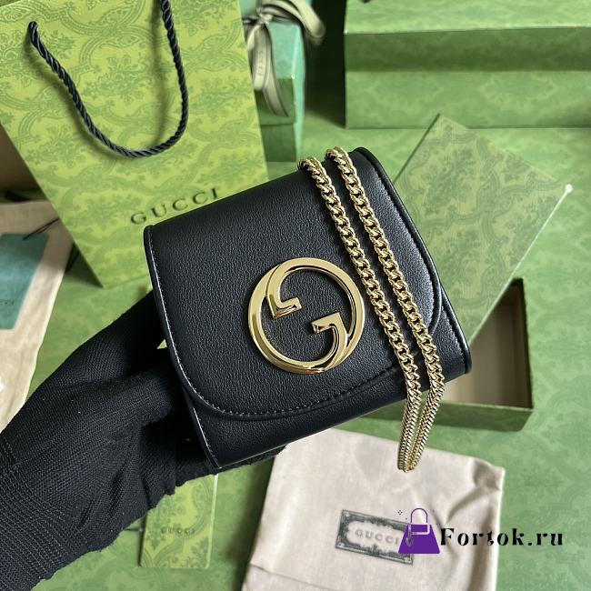 Fortok Gucci Blondie Mini Bag Black 12.5x11x2.5cm - 1