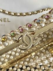 Fortok Chanel 2023 SS Pearl Bag AS37710340248 17x11x7cm - 2