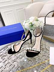 Fortok Stuart Weitzman Pearl Sandals Heels Black - 1