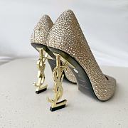 Fortok Saint Laurent 23 Spring & Summer High-Heeled Shoes Gold - 6
