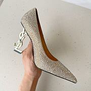 Fortok Saint Laurent 23 Spring & Summer High-Heeled Shoes Gold - 5