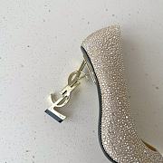 Fortok Saint Laurent 23 Spring & Summer High-Heeled Shoes Gold - 3