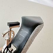 Fortok Saint Laurent 23 Spring & Summer High-Heeled Shoes Silver - 2