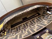 Fortok Fendi Baguette Fabric Bag Brown 26x15x4cm - 4