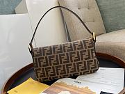 Fortok Fendi Baguette Fabric Bag Brown 26x15x4cm - 3