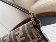 Fortok Fendi Baguette Fabric Bag Brown 26x15x4cm - 2