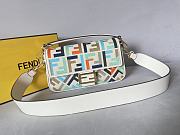 Fortok Fendi Iconic Baguette Embroidery Bag Natural-Coloured Canvas  - 1