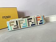 Fortok Fendi Iconic Baguette Embroidery Bag Natural-Coloured Canvas  - 5