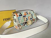 Fortok Fendi Iconic Baguette Embroidery Bag Natural-Coloured Canvas  - 3