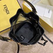 Fortok Fendi Mon Tresor Bucket Bag Black 12x18x10cm - 6