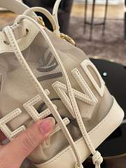 Fortok Fendi Mon Tresor Bucket Bag Beige 12x18x10cm - 4