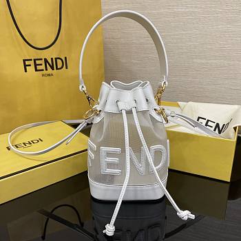 Fortok Fendi Mon Tresor Bucket Bag White 12x18x10cm