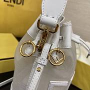 Fortok Fendi Mon Tresor Bucket Bag White 12x18x10cm - 3