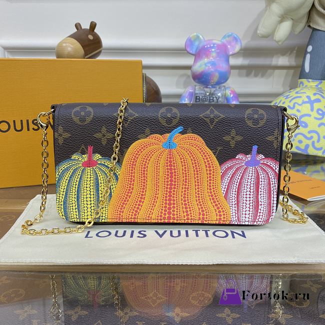 Fortok Louis Vuitton Félicie Pochette LV x YK Bag M82108 21×12×3cm - 1