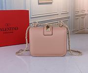 Fortok Valentino Classic Shoulder Bag Pink 21x16x6cm - 5