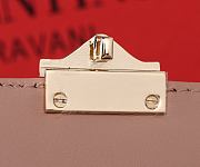 Fortok Valentino Classic Shoulder Bag Pink 21x16x6cm - 3