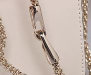 Fortok Valentino Classic Shoulder Bag White 21x16x6cm - 6