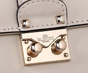 Fortok Valentino Classic Shoulder Bag White 21x16x6cm - 3