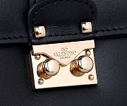 Fortok Valentino Classic Shoulder Bag Black 21x16x6cm - 4