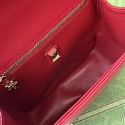 Fortok Gucci Equestrian Inspired Shoulder Bag Red 21x20x7cm - 3