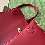 Fortok Gucci Equestrian Inspired Shoulder Bag Red 21x20x7cm - 5