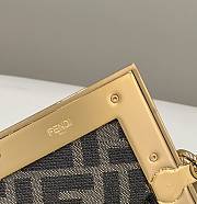 Fortok Fendi First Leather Bag With Multicolour Inlay 26x9.5x18cm - 2