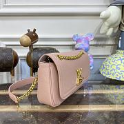 Fortok Louis Vuitton LockMe Chain Bag East West Pink M22303 23.5x14x6cm - 5