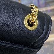 Fortok Louis Vuitton LockMe Chain Bag East West Black M22303 23.5x14x6cm - 3