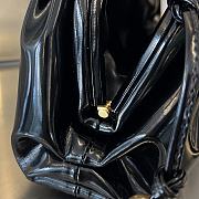 Fortok Bottega Veneta The Mini Patent Leather Pouch Black - 3