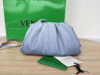 Fortok Bottega Veneta Pouch Denim 22x12x7cm