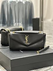 Fortok Saint Laurent Calypso Lambskin Chain Bag Black  - 1
