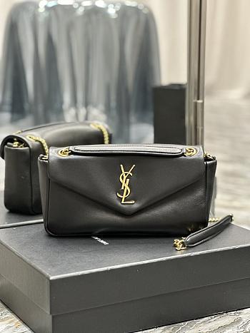 Fortok Saint Laurent Calypso Lambskin Chain Bag Black 