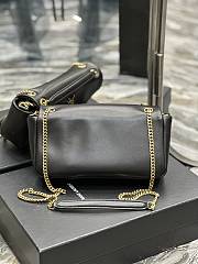 Fortok Saint Laurent Calypso Lambskin Chain Bag Black  - 4