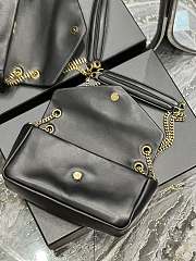 Fortok Saint Laurent Calypso Lambskin Chain Bag Black  - 3