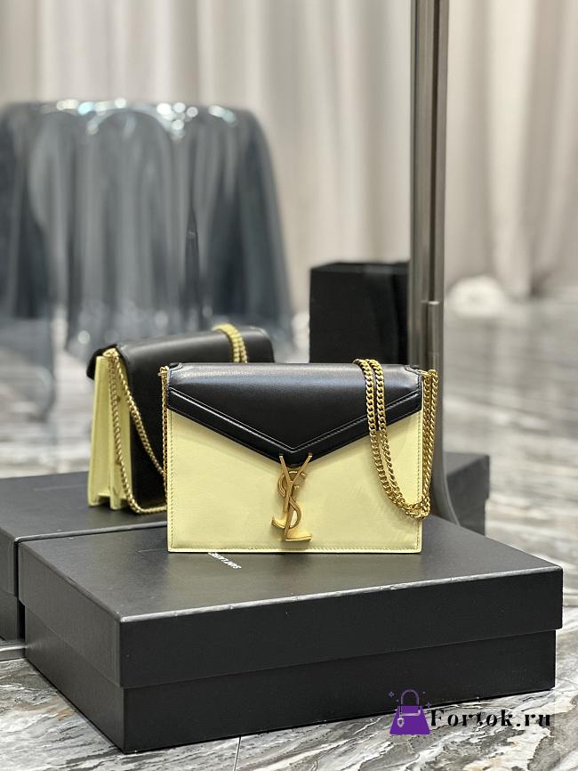 Fortok Saint Laurent Cassandra Shoulder Bag Black/Beige 532750  - 1