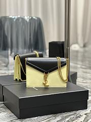 Fortok Saint Laurent Cassandra Shoulder Bag Black/Beige 532750  - 1