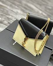 Fortok Saint Laurent Cassandra Shoulder Bag Black/Beige 532750  - 4