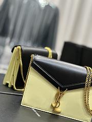 Fortok Saint Laurent Cassandra Shoulder Bag Black/Beige 532750  - 3