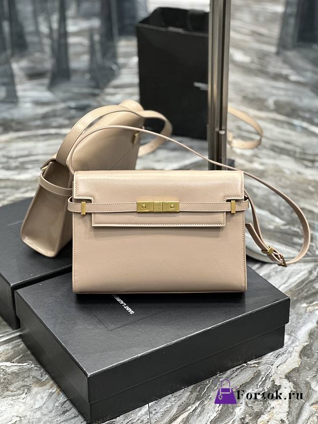 Fortok Saint Laurent Manhattan Bag Beige 579271 - 1