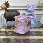 Fortok Louis Vuitton Micro Vanity Bag Pink M82168 11x10x8cm - 6