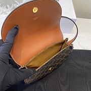 Fortok Celine Triomphe Canvas Saddle Bag 194152 21×19×5cm - 5