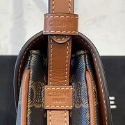 Fortok Celine Triomphe Canvas Saddle Bag 194152 21×19×5cm - 3