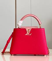Fortok Louis Vuitton Capucines BB Bag Pink M21689 27x18x9cm - 1