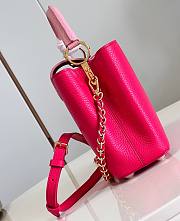 Fortok Louis Vuitton Capucines BB Bag Pink M21689 27x18x9cm - 6