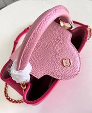 Fortok Louis Vuitton Capucines BB Bag Pink M21689 27x18x9cm - 5