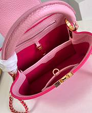 Fortok Louis Vuitton Capucines BB Bag Pink M21689 27x18x9cm - 3