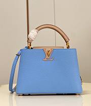Fortok Louis Vuitton Capucines BB Bag Blue M21887 27x18x9cm - 1